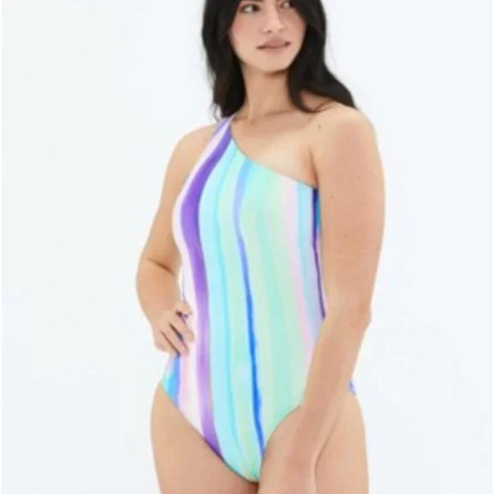 Summersalt Multicolor One-Shoulder One Piece
